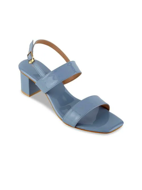 Elle Blue Block Heels