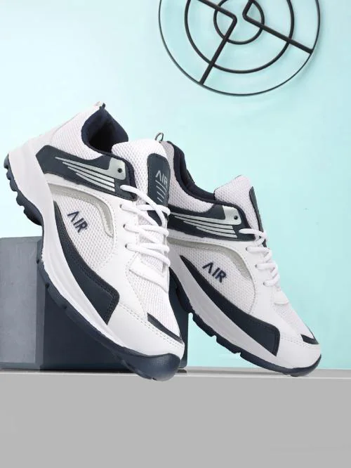 CLYMB Air Mesh |Lightweight|Comfort|Summer|Trendy|Walking|Outdoor|Daily Use Running Shoes For Men (White)