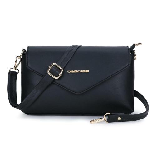 Women Marks Black Polyurethane For Women Sling Bag