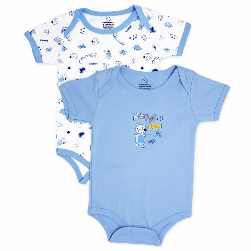 The Boo Boo Club Soft Cotton Baby Romper Bodysuit Pack of 2