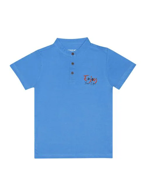 Dyca Boys Chinese Collar Half Sleeves Tshirt
