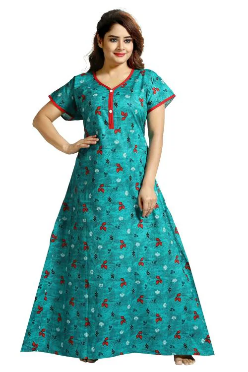 Cinco Women Cotton Nightdress Nighty