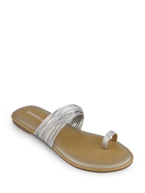 Signature Sole Beige Ethnic Flats