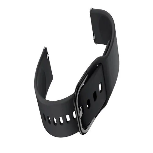 NOTYEX Black Silicone Strap Band Compatible With For Boat Wave lite smartwatch (Pack of1)