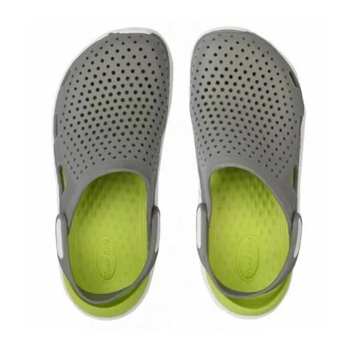 CASSIEY Unisex-Adult Lightride Clogs Sandals lightweight Clog Shoes for Men- Grey/Green