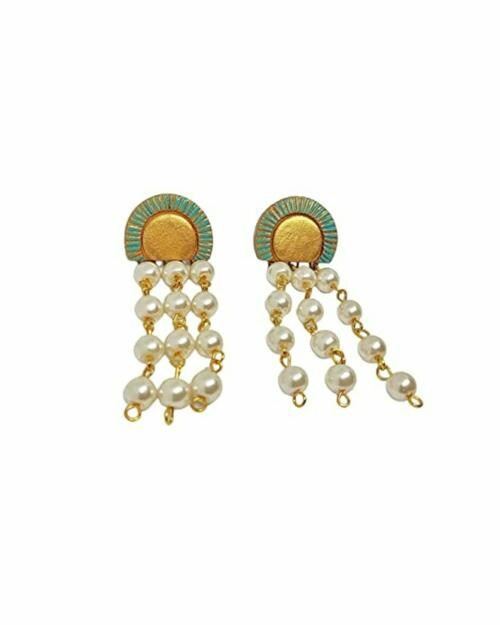 Anusangi Collections Handmade Terracotta Earring