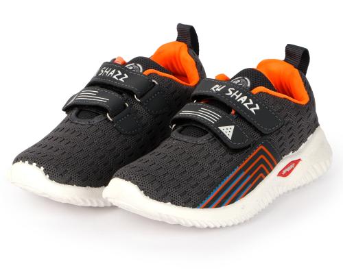 RU SHAZZ Casual Shoes For 5.5 Years Old Kids Boys & Girls Sporty Design Slip-On Light Weight Sneakers For Children-Model-MACHO,Size-13,Grey