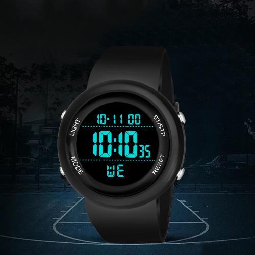 hala HL-2022-DTL Digital Watch - For Men HL-2022 New Trending Full Black Round Waterproof Gym Fitness Freek