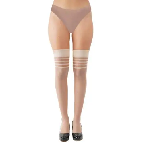 N2S NEXT2SKIN Women's Sheer Thigh High Transparent Stockings (Skin)