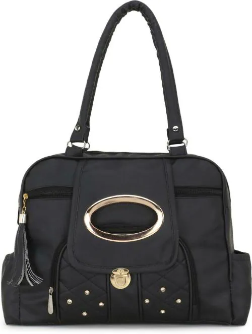 SIRISHA Black Artificial Leather Women Handbag
