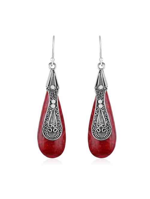 Dew Dorp Coral Earrings