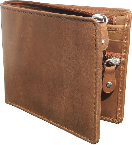 Online Shopping Mall Men Brown Rfid Wallet