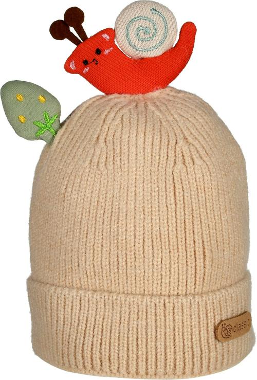 Soku Shopee Boys and Girls Beige Wool Blend Cap