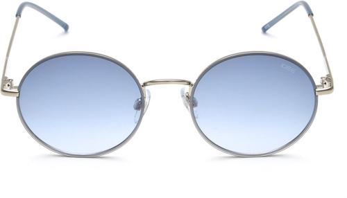 IDEE Men and Women Gradient Round Blue Sunglasses