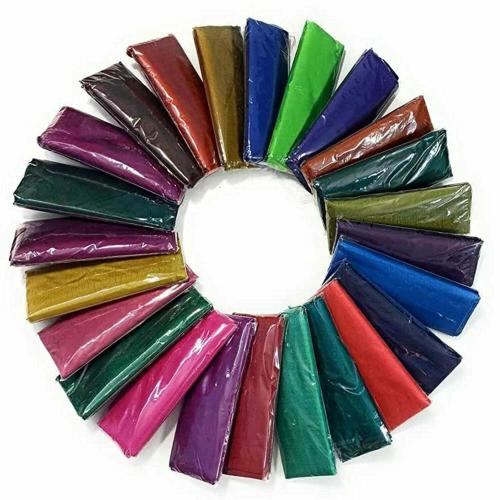 Unstitched Multicolor Silk Blouse Piece Material (10, 1 Meter)