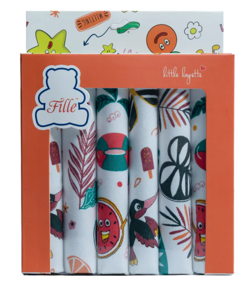 FILLE Women's Handkerchief 100% Pure Cotton Flower Prints Handkerchief|Hanky For Women [