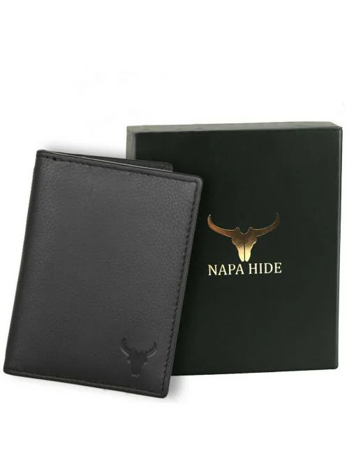 NAPA HIDE Genuine Leather Men Black Wallet