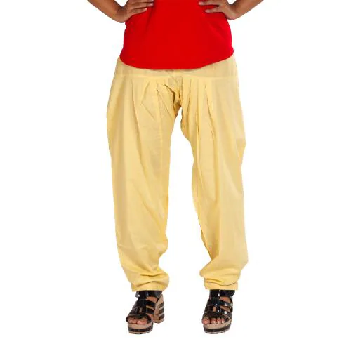 AWA Women's premium soft Cotton Salwar pants / Normal pants, Color - Skin, Size-XXL