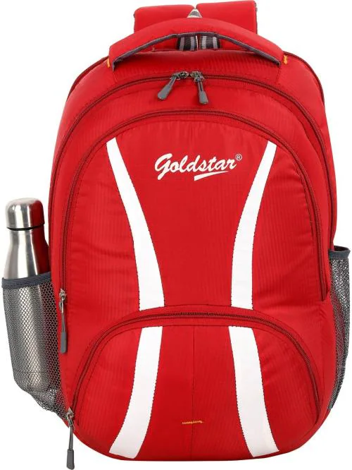 Buy Goldstar Fashion Men And Women Red Polyester, Nylon Laptop Backpack