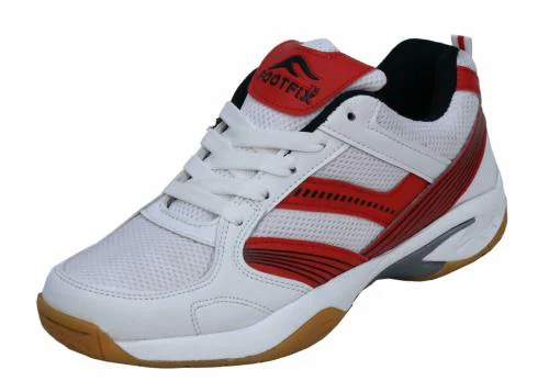 FOOTFIX Non-Marking Unisex Red Badminton Court Shoes / Badminton Shoes Size 7 Uk/Ind