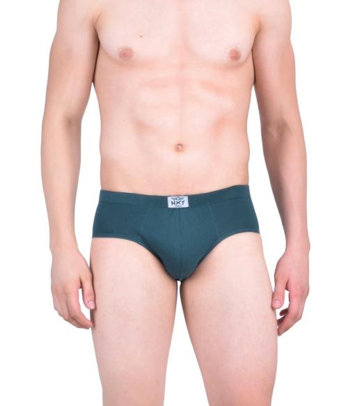 FORCE NXT Men's Assorted Self Design 100% Cotton Briefs