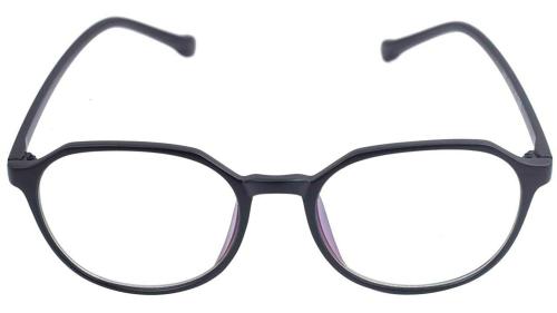 Soignee Oversized Black Coated Lens Spectacle Frames For Boys And Girls