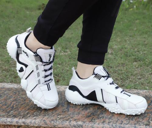 WIN9 Men White Wood Outdoor Casual Lifestyle Shoes