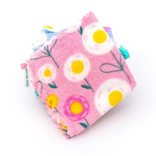 Uber World Handkerchief for Women | Face Towels | Handkerchief for Kids | Kerchief for Women | Hanky for Women | Hanky of Kids | Ladies Handkerchief | Handkerchief for Women Cotton | Flower Print(Pack of 2)