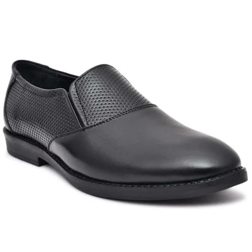 Paul Oliver Men 100 Percent Pure Leather Formal Shoes (Black) size 6 UK