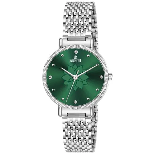 SWISSTYLE Handmade Analog Watch for Women(GREEN)
