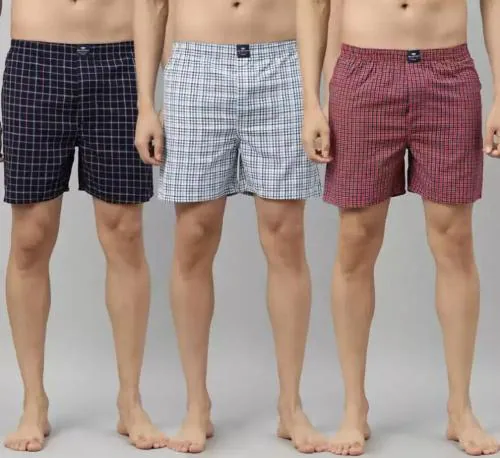 Rck Rockers Premium Men'S Cotton Boxer Combo Pack Of 3 Assorted Size_M