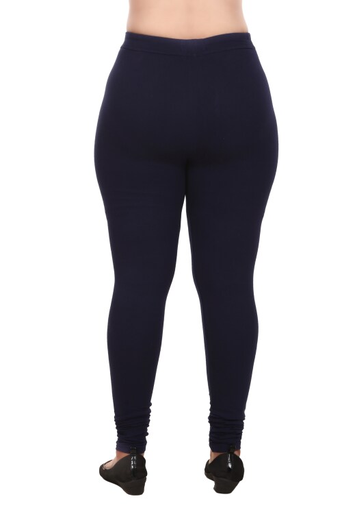 MUKHAKSH (Pack of 1) Women Ladies Girls Premium quality Navy Blue Churidar Legging with String Nada