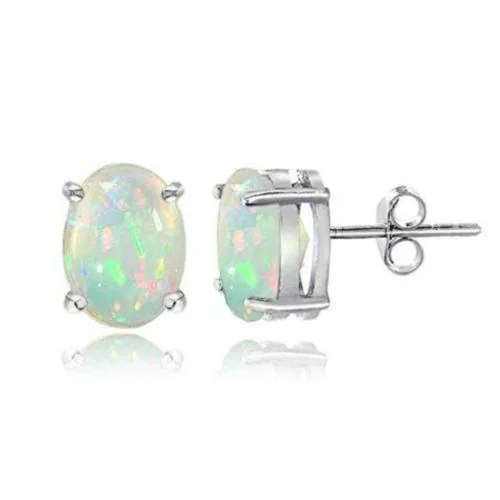Nemichand Jewels Silver Stud Earrings For Women And Girls
