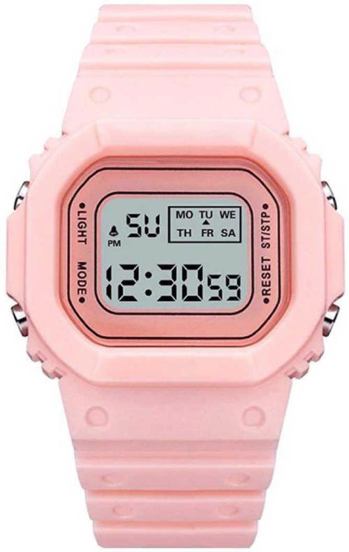 Showking Digital Orange Dial Orange Strap Watch For Boys And Girls