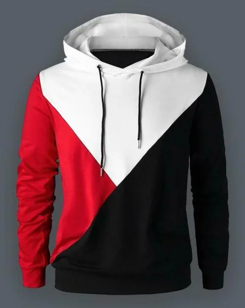 Quity Fashion Hooded Neck Full Sleeve Colorblock Men's T shirt