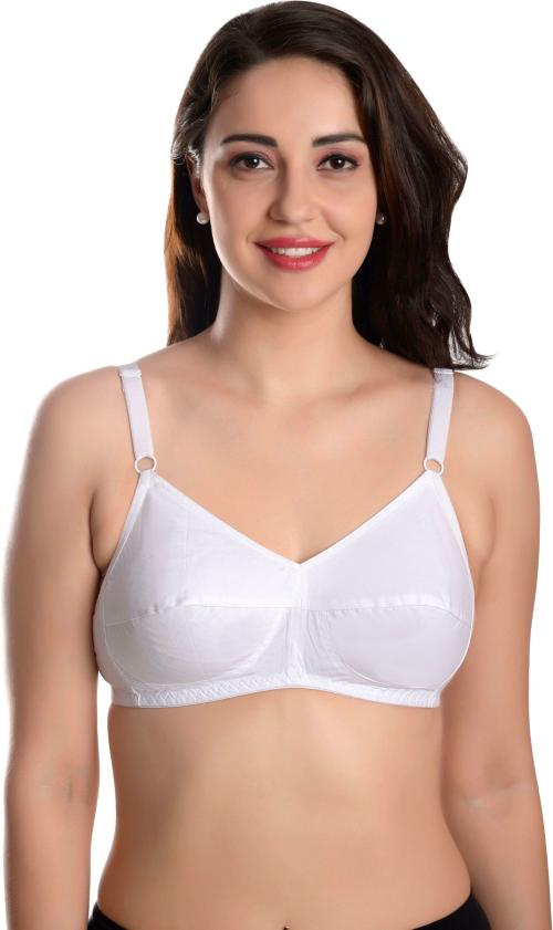 Featherline Women White Pure Cotton Single Bra ( 42C )
