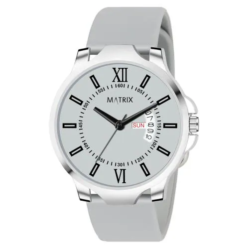 Matrix Timepiece Antique 2.0 Day & Date Softest Silicone Strap Analog Watch For Men & Boys