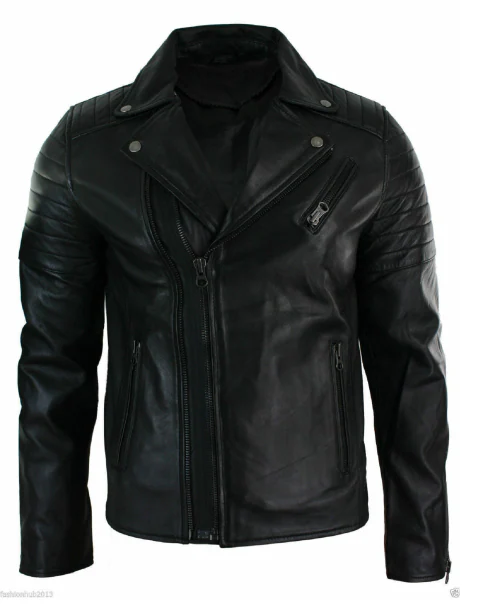 PRIME LEATHER STUDIO Men Solid Leather Jacket