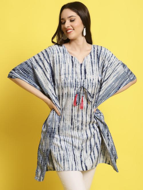 Trendy Printed Kimono Sleeves Kaftan Top For Women | Kaftan Top | Bestseller Tops | Kaftan | Kimono Sleeve | Printed Kaftan Top | Tops | Neck top | styles tops | Peplum Top | Tops for women