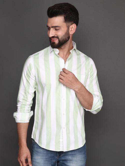 ALBION BY CNM MENS LIGHT GREEN SLEEVELESS SHIRT