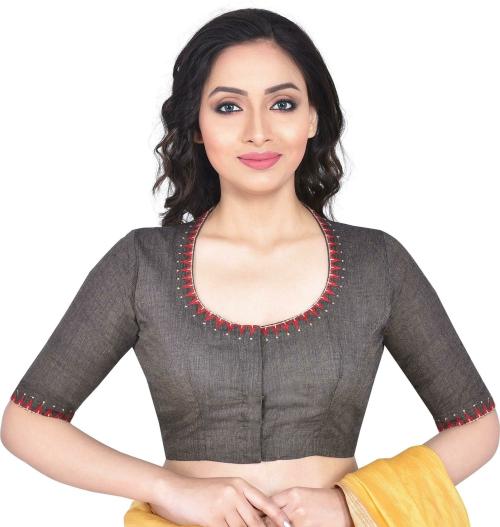 RENE Women Multicolor Woven Design 100% Cotton Blouse