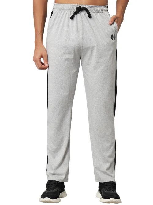 Buy NGT Light Grey Mens Cotton Lower Track Pant (L) Online at Best