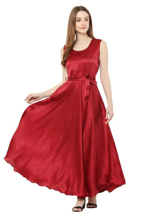 Women A-line Red Dress