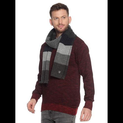 CRAFTSHUB Woolen Striped Stylish Casual Warm Winter Wear Muffler Scarf Stole