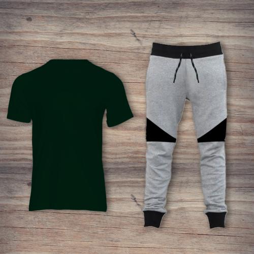BINAYAK Men's Sports Performance T-Shirt and Track Pant Combo - Comfortable and Stylish Athletic Apparel
