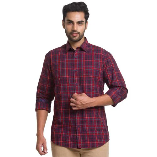 COLORPLUS Men Dark Red Formal Shirt