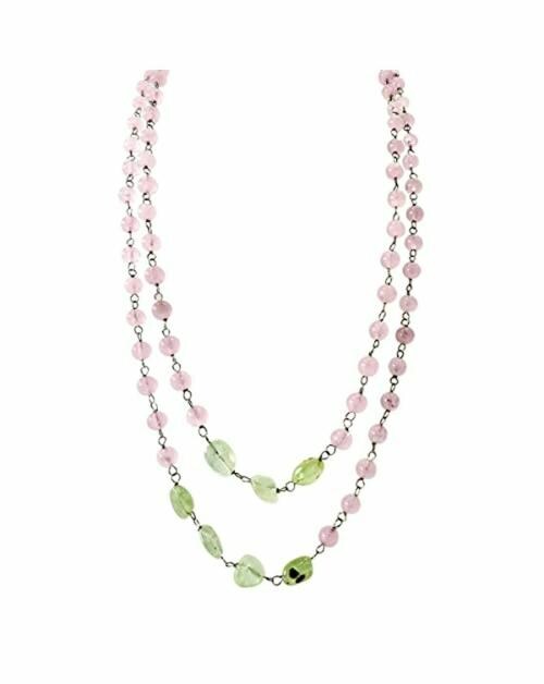 Shubhanjali store Semi Precious Gemstone Beads Necklace Multicolor (Women and Girl)