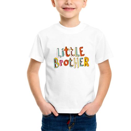 LIMIT Fashion Store - Little Brother Colored Kids T-shirt (11-12 Years) (Boys) l Boys and Girls l Tshirt l Fashion Wear l Western Wear l New Designs l Unisex