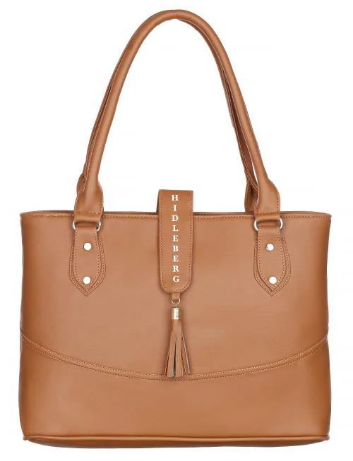 Hidle Berg Women Tan Shoulder Bag -Extra Spacious