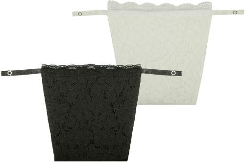 Espresso Black Self Design Cotton Pack of 2 Camisole And Slips